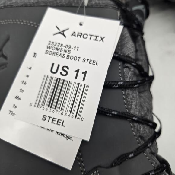 New Arctix Women sz 11 Boreas Winter Boots Water Resistant Insulated gray - Picture 7 of 11